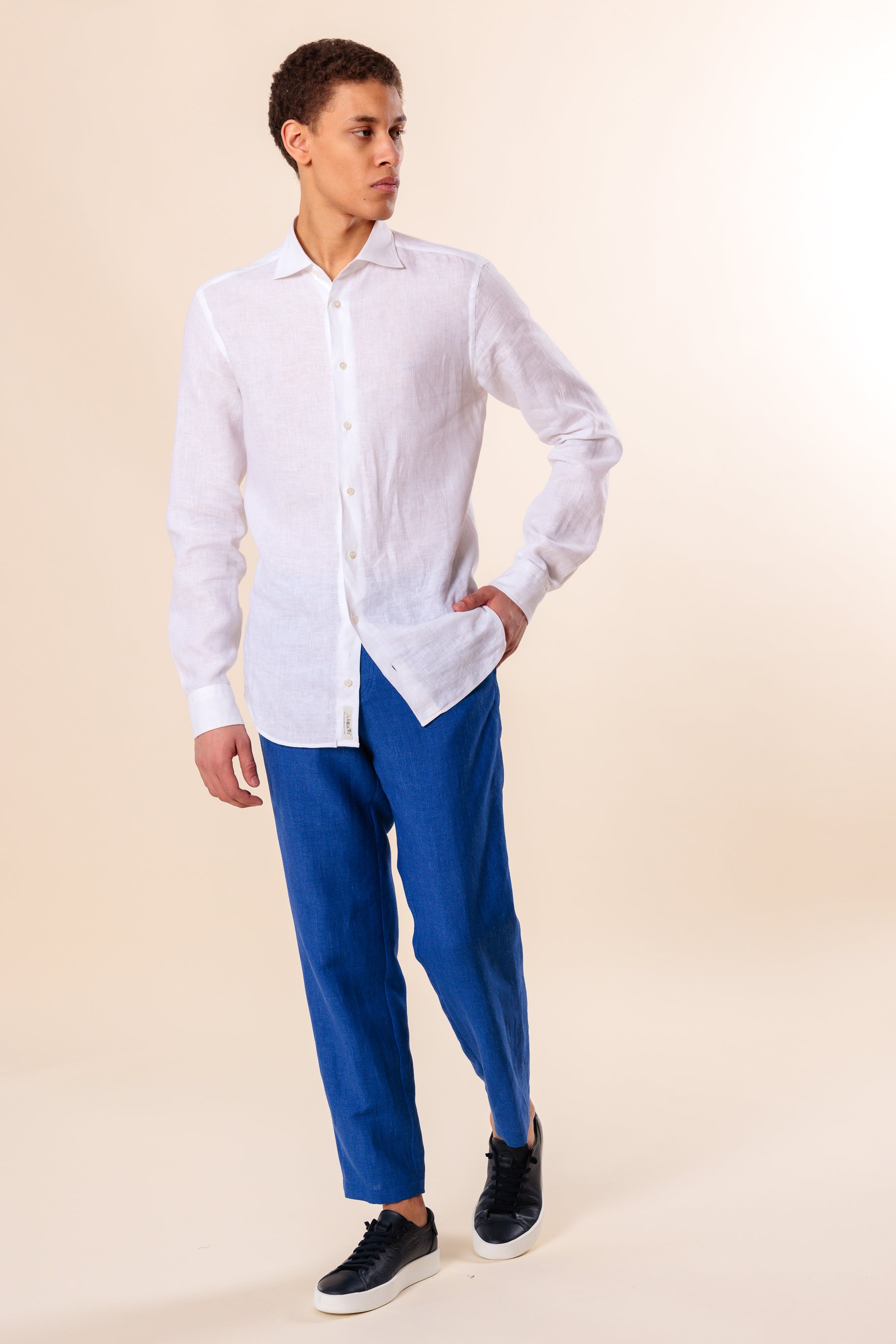 Trousers "Arkadia" / Linen, Wool & Silk by Solbiati
